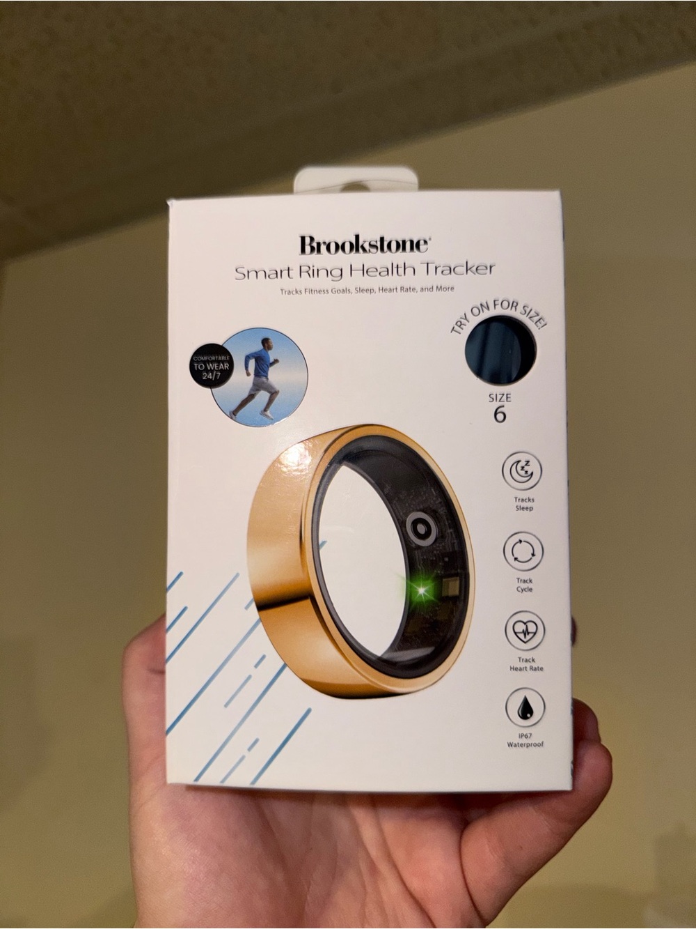 Brookstone Smart Ring Health Tracker